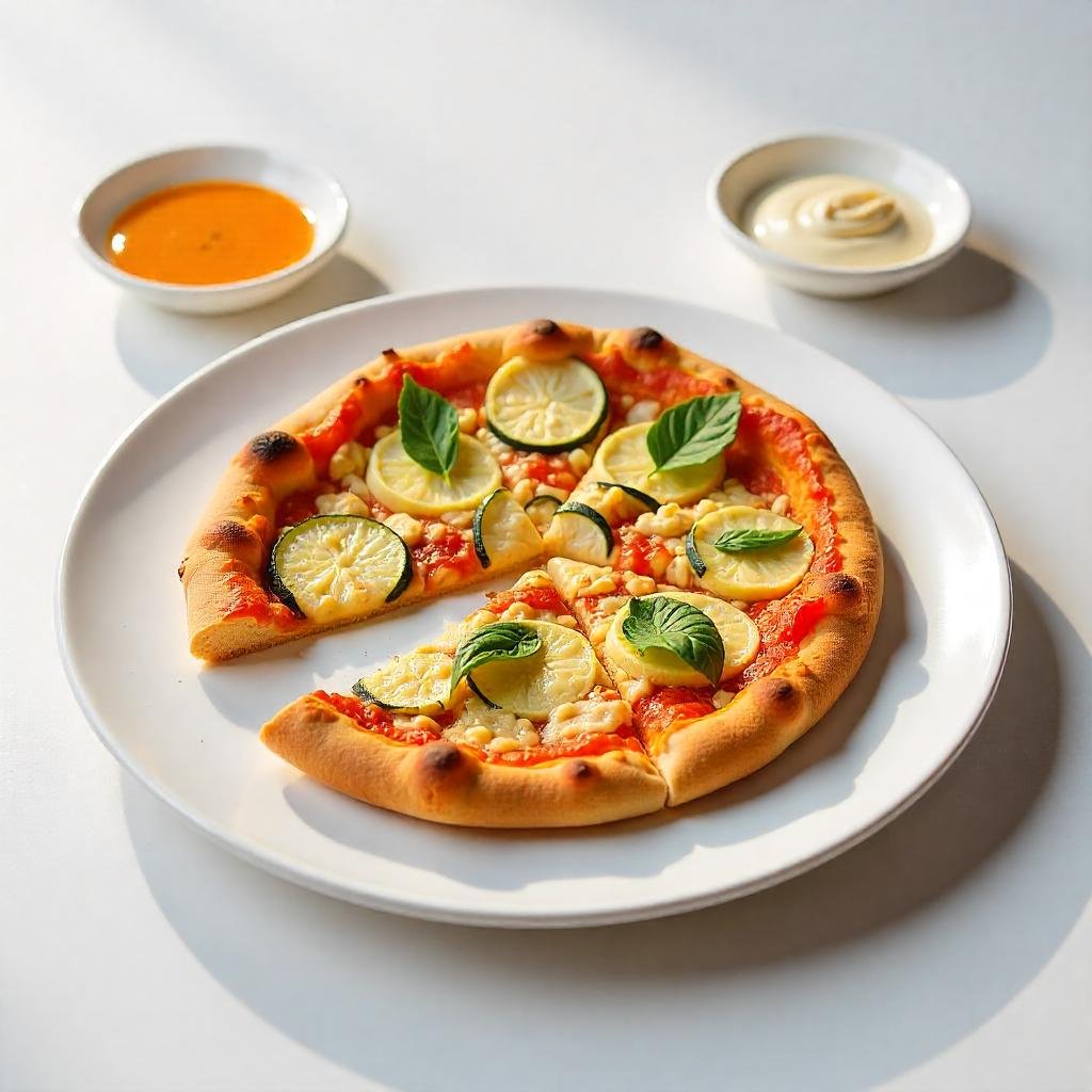 بيتزا خضار ودجاج